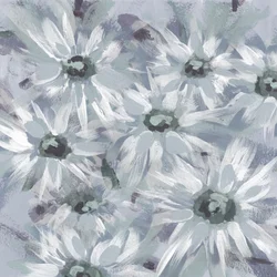 Marguerites bleu pâle