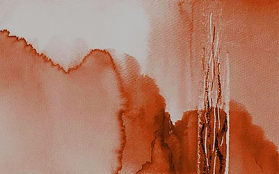 Flux abstrait en terre cuite