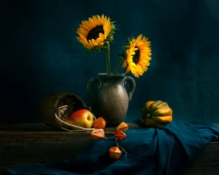 Nature morte aux tournesols d