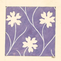 Motif floral pour textile imprimé