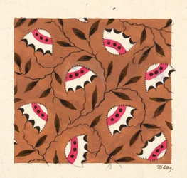 Motif floral pour textile imprimé
