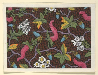 Design floral pour textiles imprimés