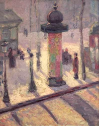 Kiosque sur le boulevard Clichy, 1886-7