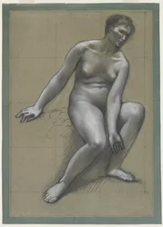 Étude pour la mère dans La famille du pêcheur