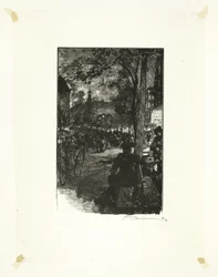 Boulevard Montmartre, Evening, plate fifteen from Le Long de la Seine et des Boulevards