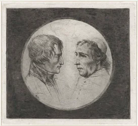 Coclers, L B, Double portrait Napoléon et le pape Pie VII (ca1805, Rijksmuseum)