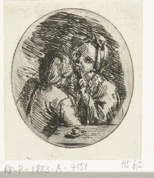 Homme et femme en conversation