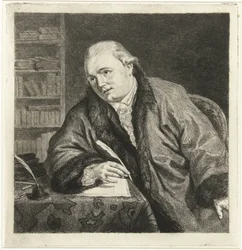 Portrait du compositeur et graveur Johan Antoni Kauclitz Colizzi