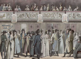 Foyer du Théâtre Montansier au Palais-Royal. Collection Hippolyte Destailleur (1822-1893)