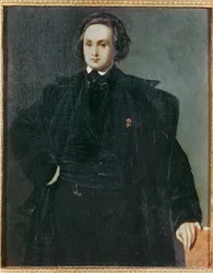 Le poète Victor Hugo jeune ... (peinture sur toile)
