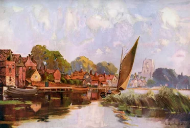 Sur la rivière à Beccles, Suffolk, 1924-1926