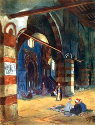 Mosquée Ibrahim Agha, Le Caire, Égypte, 1928