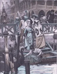 Oies vertes (illustration du Décaméron de Boccace)
