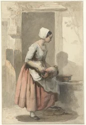 Fille avec une cruche à l
