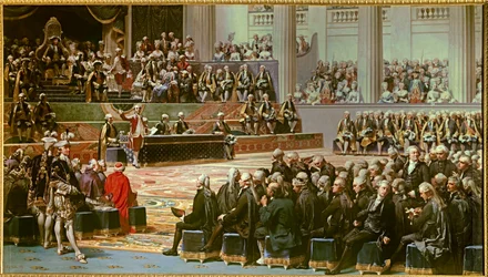 Ouverture des États généraux à Versailles le 5 mai 1789. Peinture d