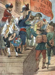 Guerres de la Révolution française : enrôlements volontaires après les défaites de la France dans la guerre entre la France révolutionnaire et les monarchies contre-révolutionnaires, l