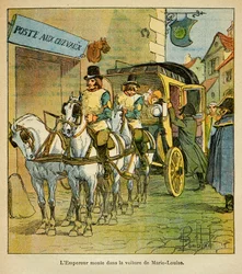 Illustration par Louis Bombled (1862-1927) du livre « Le Mémorial de Sainte-Hélène » du comte Emmanuel de Las Cases (1766-1842) : L