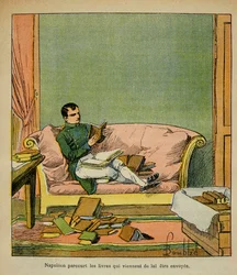 Illustration de Louis Bombled (1862-1927) du livre « Le Mémorial de Sainte-Hélène » du comte Emmanuel de Las Cases (1766-1842) : L