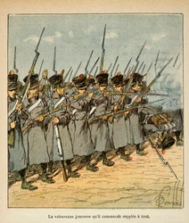 Les Français pendant la bataille de Lützen en 1813