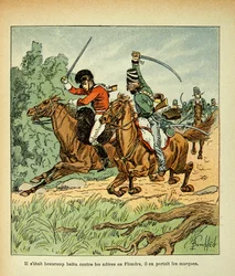 Combat entre cavaliers français et anglais, Collection privée