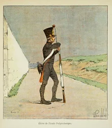 Illustration de Louis Bombled (1862-1927) du livre « Le Mémorial de Sainte-Hélène » du comte Emmanuel de Las Cases (1766-1842) : Élève de l