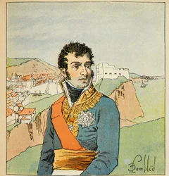 Illustration de Louis Bombled (Le Mémorial de Sainte-Hélène) : Portrait du maréchal Auguste Frédéric Louis Viesse de Marmont, duc de Raguse