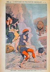 Juifs espagnols se réfugiant dans les montagnes de l