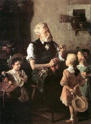 La clinique des poupées (huile sur toile)