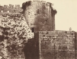 Kalaat-El Hosn, deuxième enceinte, extérieur, midi,1859/1860 (photo)