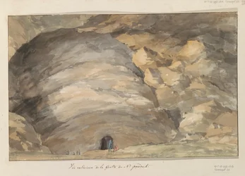 Extérieur de la grotte Santa Maria Capella (Voyage en Italie, en Sicile et à Malte - 1778)