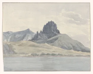 Vue de la côte de Pentidatilo au-delà du Cap de Spartivento (Voyage en Italie, en Sicile et à Malte - 1778)
