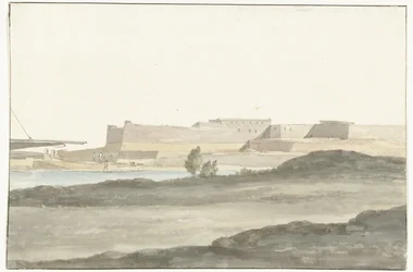 Vue du Château dominant le port de Barletta