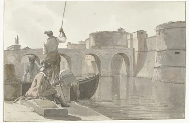 Nouveau fossé de la citadelle de Tarente (Voyage en Italie, en Sicile et à Malte - 1778)