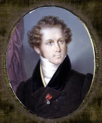 Portrait de Vincenzo Bellini. Miniature de Dupré. Museo della Scala. Milan.