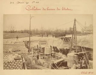 Jetée avant (n°4) côté Grenelle, visite de la Société des Architectes