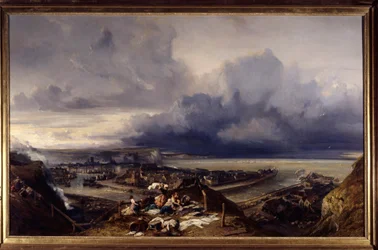 Vue du port de Dieppe en Normandie