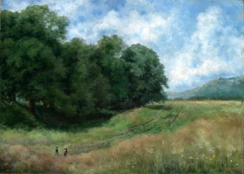 Chemin de campagne près de Kronberg dans le Taunus