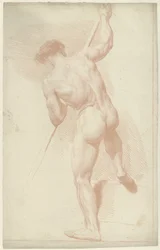 Nu masculin debout, vu de dos
