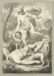 Mercure avec la tête d
