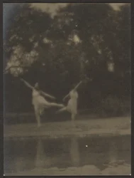 Danseurs dans un jardin