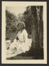 [Florence Sitting with Dog]