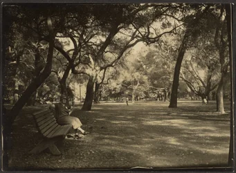 Femme dans un parc
