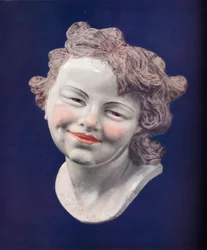 Tête en porcelaine de Chelsea, vers 1746
