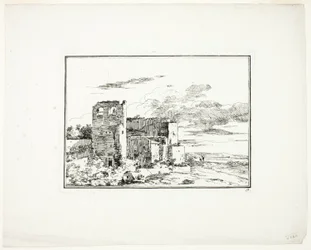 Bâtiments en ruine près d