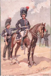 Gendarmes, Carte Postale, Années 1920