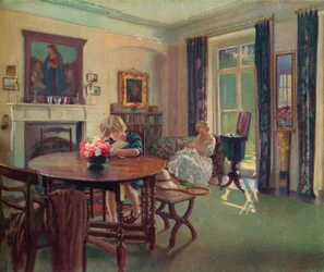 Un intérieur de juin, vers 1923