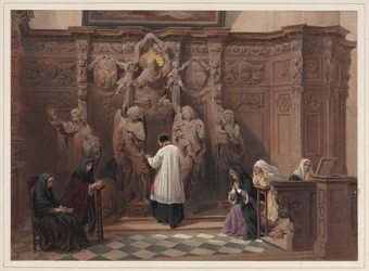 Confessionnal, église Saint-Paul, Anvers, 1838