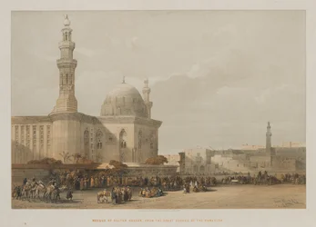Mosquée du sultan Hassan, depuis la grande place de Rameyleh