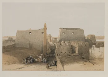 Égypte et Nubie, Volume II : Grande entrée du temple de Louxor