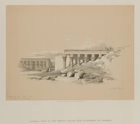 Égypte et Nubie, Volume II : Vue latérale du temple appelé Le Typhonoeum à Dendera, 1848